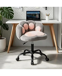 gaomon Cat Back Vanity Chair, Armless Adjustable Swivel Office Chair