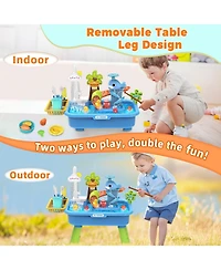 Gnuadz Water Table Electric Pump Sand Play Sink Faucet Sensory Toy