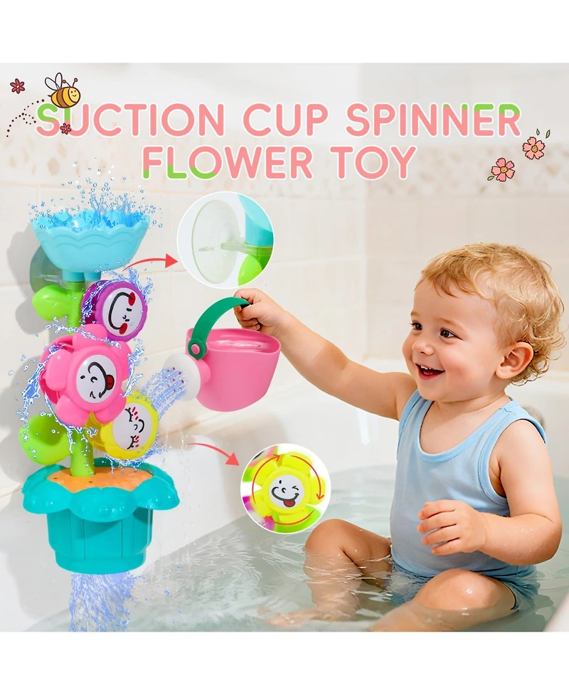 Gnuadz 17Pieces Bath Toy Watering Can Set Interactive Pool Play