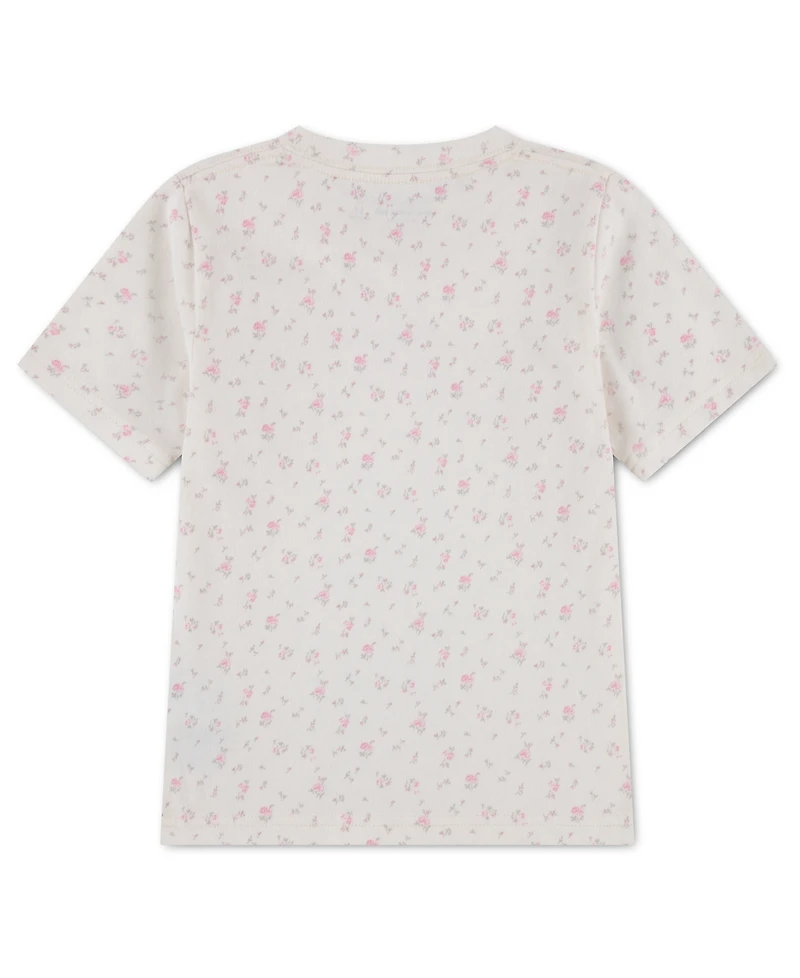 abercrombie kids Toddler Girls' 2T-5T Printed Logo Classic T-Shirt