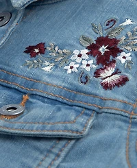 abercrombie kids Toddler Girls' 2T-5T Embroidered Denim Jacket