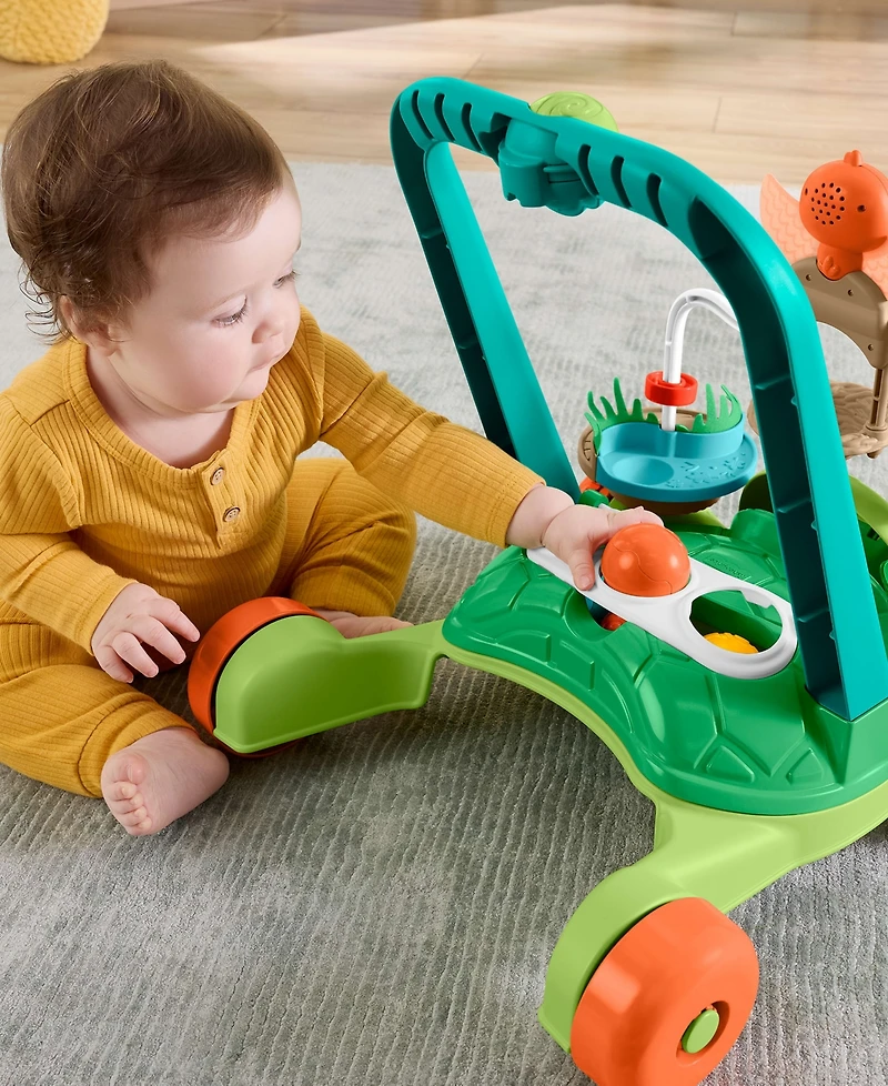 Fisher Price Moves with You Turtle Walker with 5 Balls Push Toy