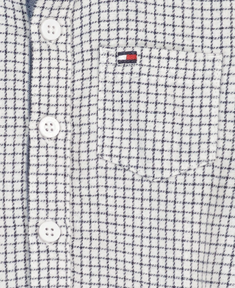 Tommy Hilfiger Baby Boys' Check Print Long-Sleeve Bodysuit and Pants, 2-Piece Set