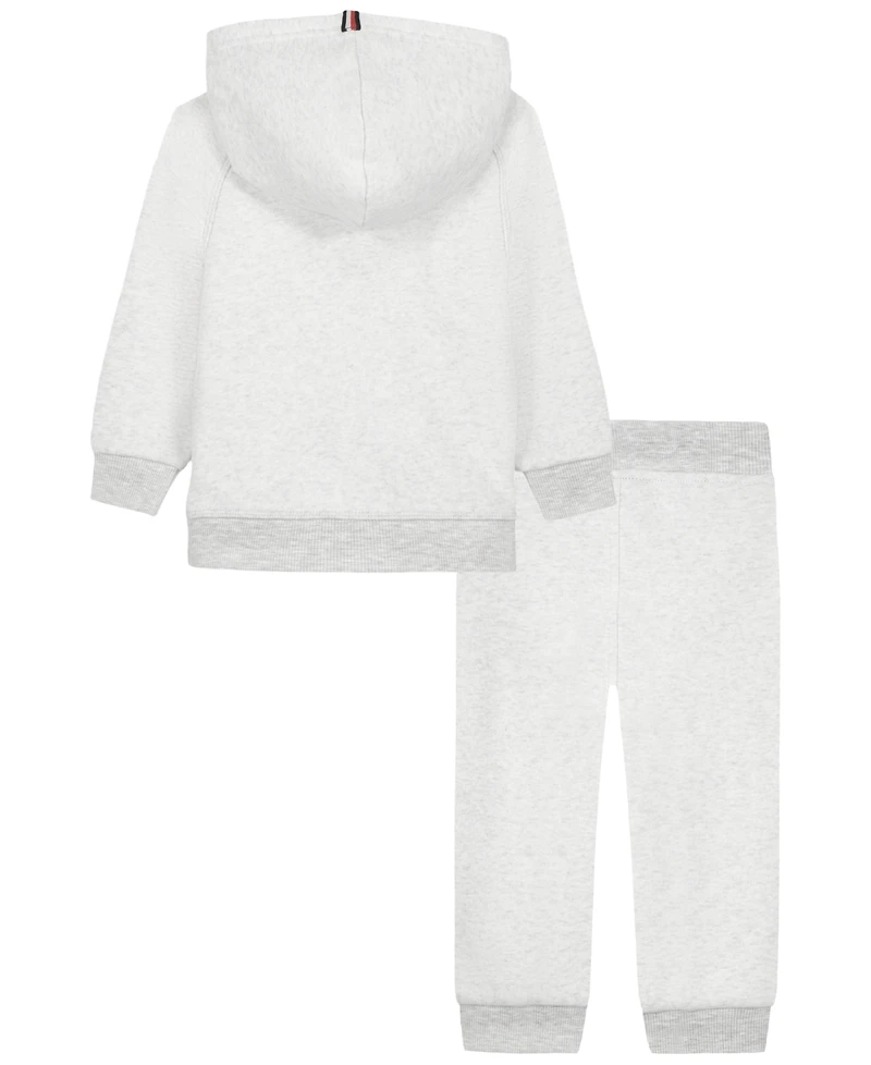 Tommy Hilfiger Baby Boys' Logo Fleece Hoodie and Jogger Pants Set, 2-Piece Set
