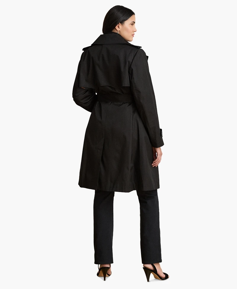 Lauren Ralph Plus Double Breasted Trench Coat