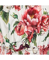 Pre-Owned Dolce & Gabbana Women's Pre-Owned Dolce and Gabbana Floral Print Cotton Ruffled Dress