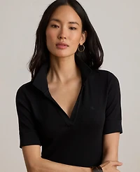 Lauren Ralph Women's Rib Knit Collared Dress