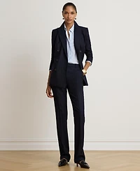 Lauren Ralph Women's Pinstripe Double-Breasted Twill Blazer