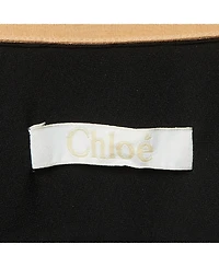 Pre-Owned Chloe Women's Crepe Neck Tie Detail Short Dress