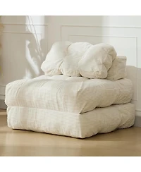 gaomon Folding Sofa Bed 2-Pack,Single Convertible Sleeper Chair with PillowandErgonomic Back Support, Portable Foldable Mattress