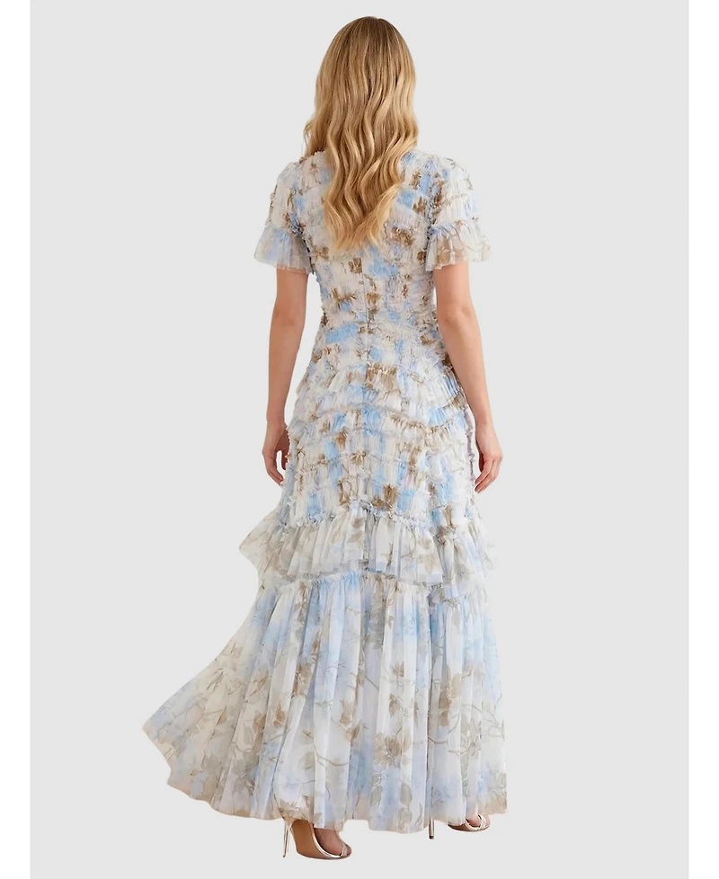 Needle & Thread Women's Wisteria Valentine Ruffle Gown