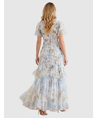 Needle & Thread Women's Wisteria Valentine Ruffle Gown