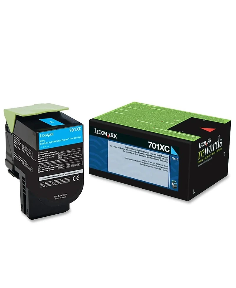 Lexmark 70C1XC0 Cyan Toner Cartridge for Voyager CS31/CS41/CS51 Series Printers, 4000 Pages Yield