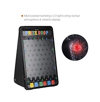 WinSpin 41x25" Prize Drop Board with Led Light and 20" Prize Wheel Fortune Game