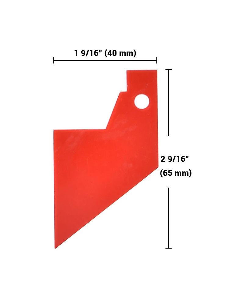 WinSpin 20 Pcs Prize Wheel Red Pointer Replacement Part Triangle for Trade Show