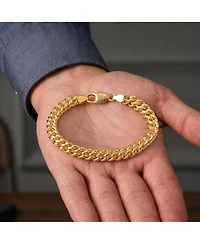 14K Gold Plated or White Mesh Link Bracelet