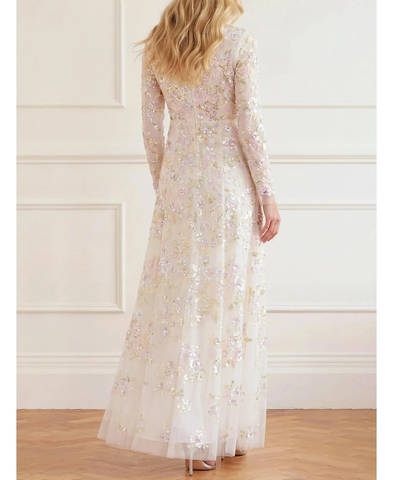 Needle & Thread Women's Sequin Paradise V-Neck Gown