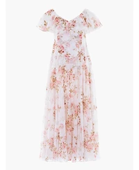 Needle & Thread Women's Summer's Rose Georgette Ankle Gown