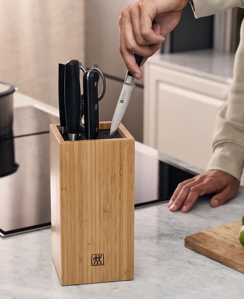 Zwilling Bamboo Bristle Knife Storage Block