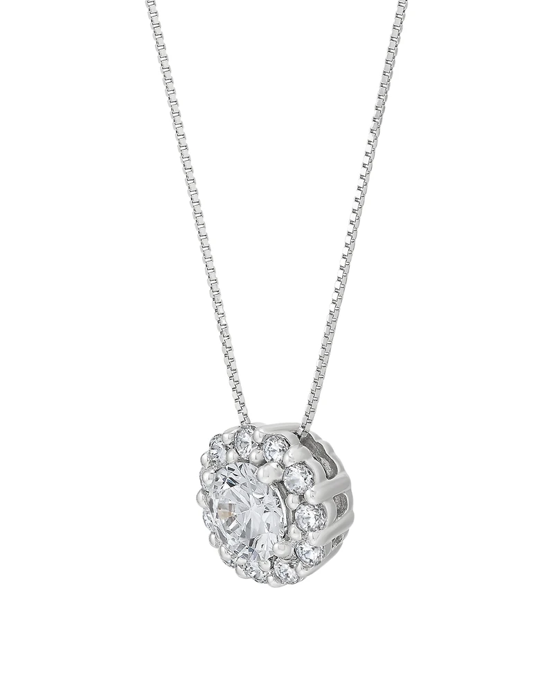 Macy's Igi Certified Lab-Grown Diamond Pendant Necklace (1 ct. t.w.) in 14k White Gold
