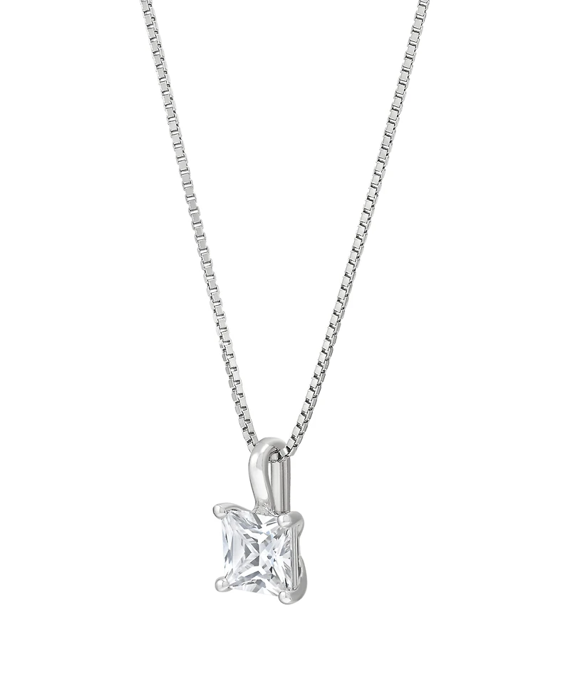 Macy's Igi Certified Lab-Grown Diamond Solitaire Pendant Necklace (1/2 ct. t.w.) in 14k White Gold