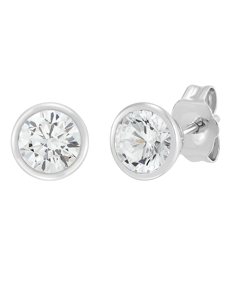 Macy's Igi Certified Lab-Grown Diamond Stud Earrings (1 ct. t.w.) in 14k White Gold