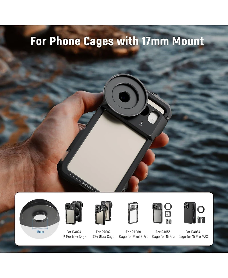 Neewer PA062 Camera Lens Accessory for select iPhone models