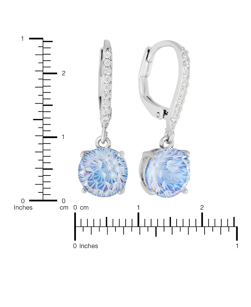 Macy's Sterling Silver Starlight Cubic Zirconia Leverback Earrings