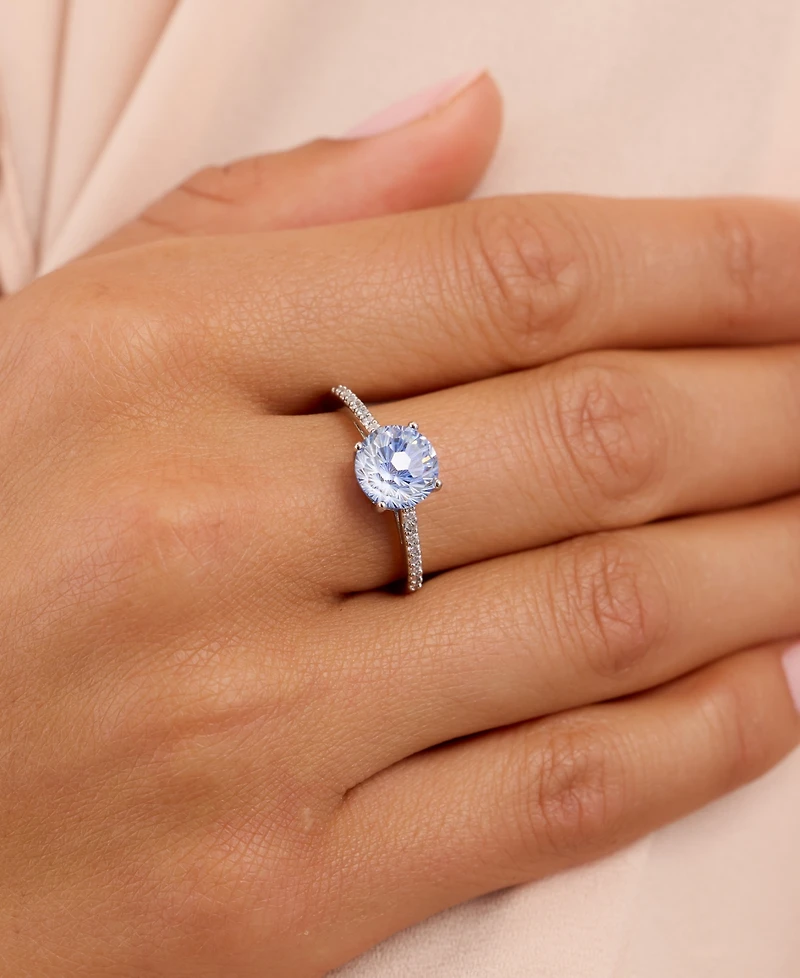 Macy's Sterling Silver Starlight Cubic Zirconia Ring