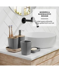 6 Piece Complete Bathroom Decor and Accessory Set