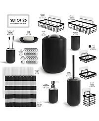Clara Clark Piece Complete Bathroom Set with Shower Caddy