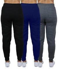 Blue Ice Women's Loose Fit Heavyweight Classic Fleece Jogger Sweatpants- 3 Pack