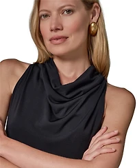 Donna Karan New York Women's Jersey High-Low Fit & Flare Dress