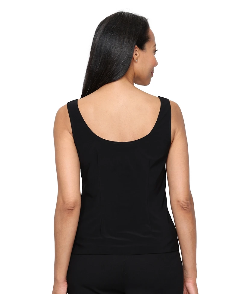 Alex Evenings Women's Jacquard Elongated Twinset