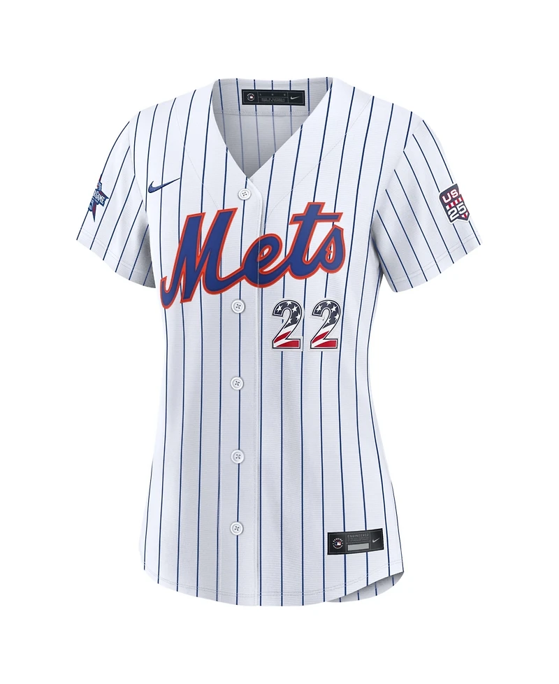 Nike Women's 2026 All-Star Edition Stars Stripes New York Mets Juan Soto White Stadium Jersey