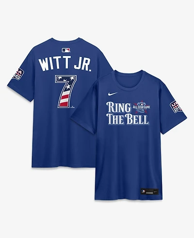 Nike Men's 2026 All-Star Game American League Bobby Witt Jr. Rush Blue Name & Number T-Shirt