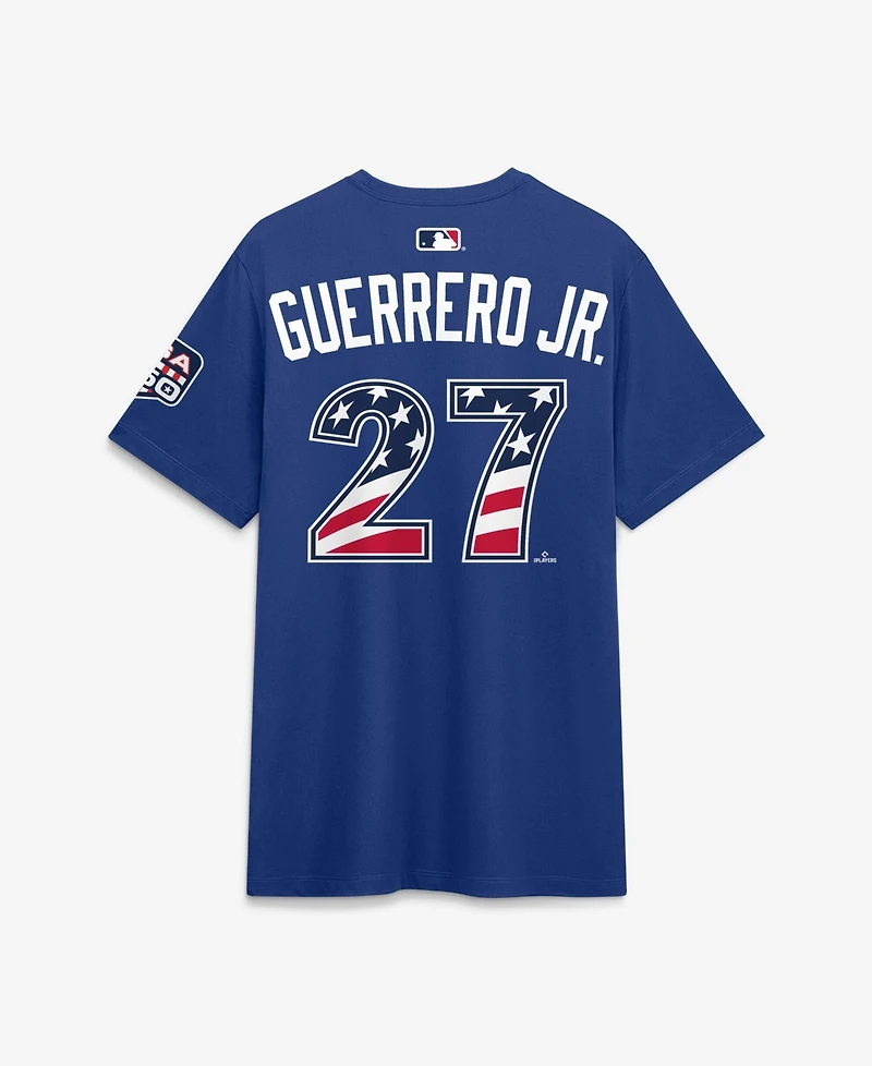 Nike Men's 2026 All-Star Game American League Vladimir Guerrero Jr. Rush Blue Name & Number T-Shirt