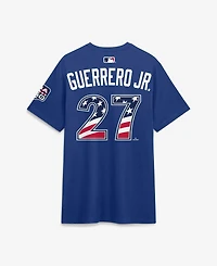 Nike Men's 2026 All-Star Game American League Vladimir Guerrero Jr. Rush Blue Name & Number T-Shirt