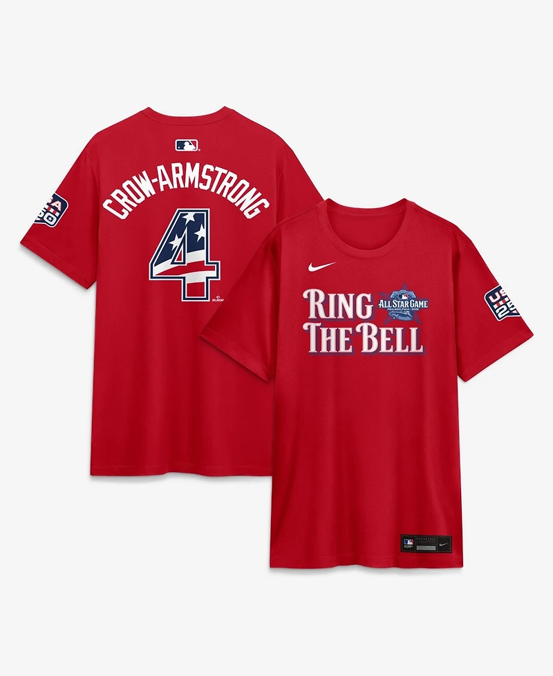 Nike Men's 2026 All-Star Game National League Pete Crow-Armstrong Red Name & Number T-Shirt