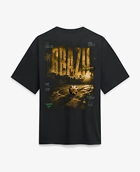 Fanatics Men's Black Brazil Streets Of The World Heavyweight T-Shirt