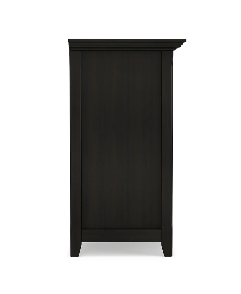 Simpli Home Amherst 30" Wood Low 4 Shelf Bookcase