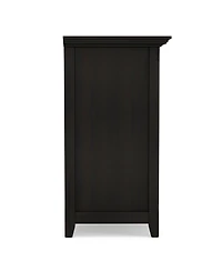 Simpli Home Amherst 30" Wood Low 4 Shelf Bookcase