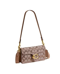 Coach Crystal Signature Jacquard Soft Tabby Mini Shoulder Handbag