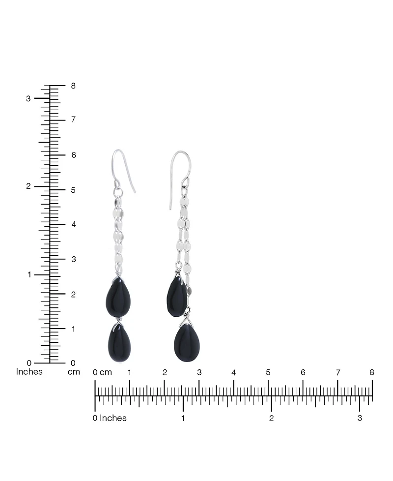 Macy's Double Teardrop Chain Drop Earrings