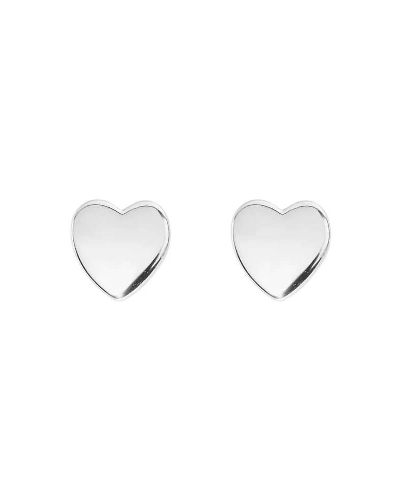Macy's Sterling Silver-Plated Heart Stud Earrings