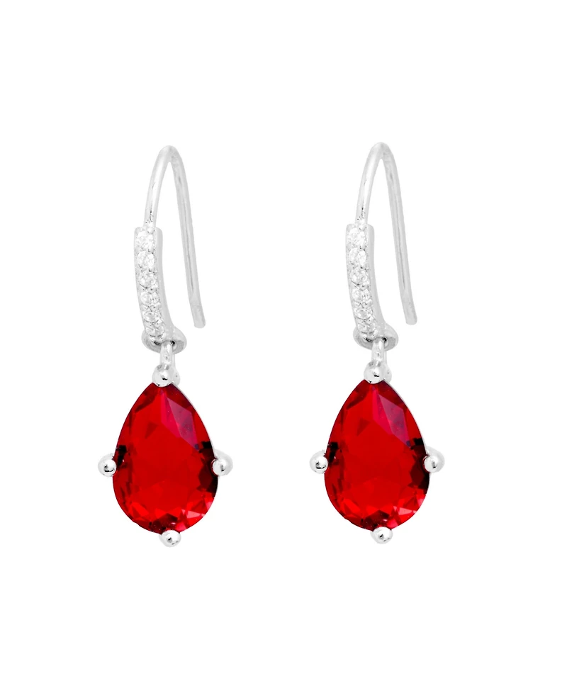 Macy's Crystal Teardrop with Cubic Zirconia Drop Earrings