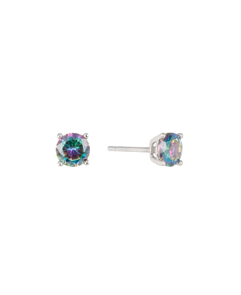 Macy's 5mm Mystic Cubic Zirconia Basket Stud Earrings