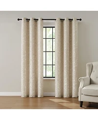 5th Avenue Lux Shelton Burn Out Grommet Window Curtain Panel Pair 2 Piece Window Curtain