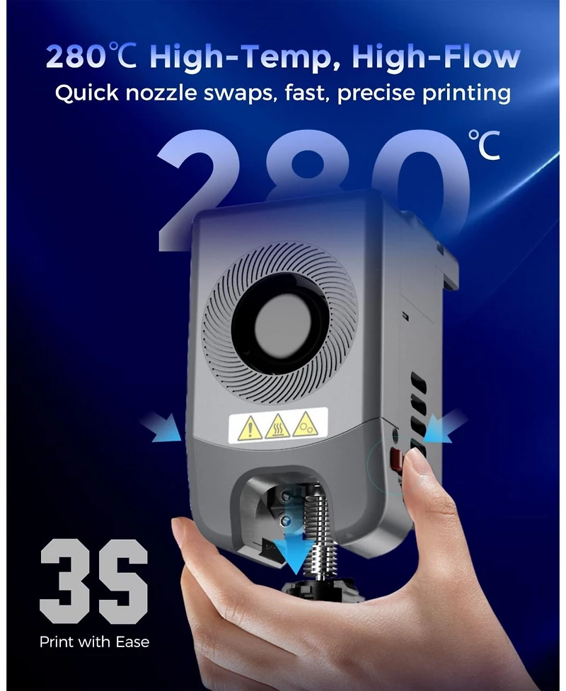 Flashforge Fully Enclosed 3D Printer CoreXY 600 mm/s 0.4 and 0.6mm Quick Swap 280degree(s)C Nozzles 1 Click Auto Leveling 220×220×220mm