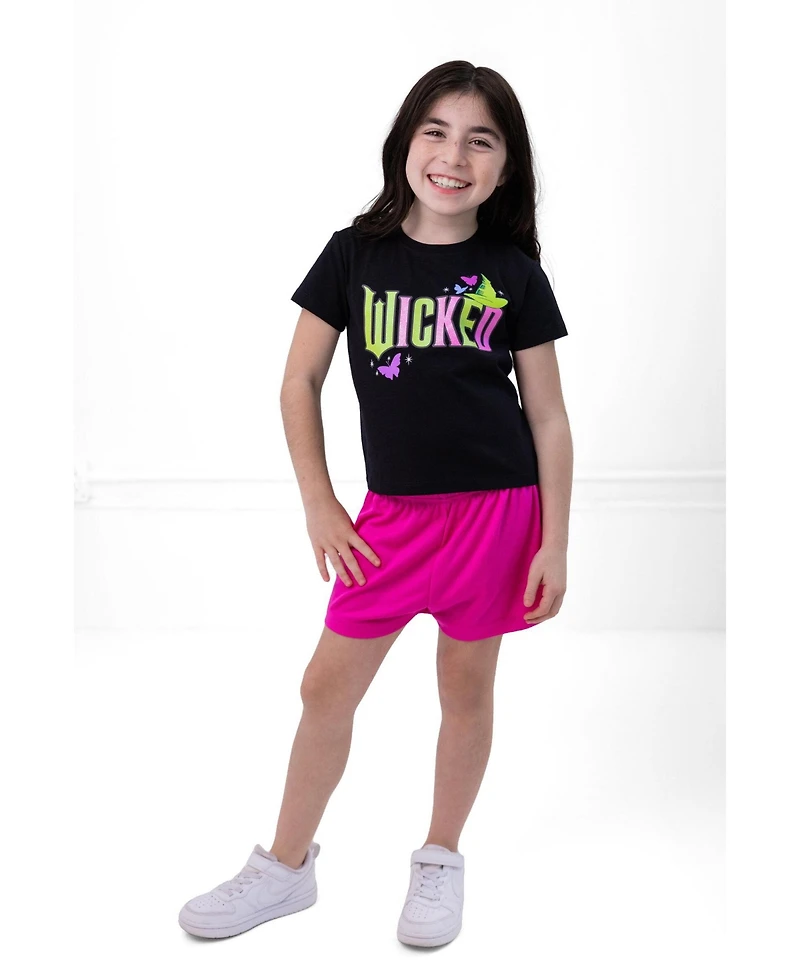 Wicked Girls' (5-16) Athletic 2-Piece T-Shirt and Shorts Set